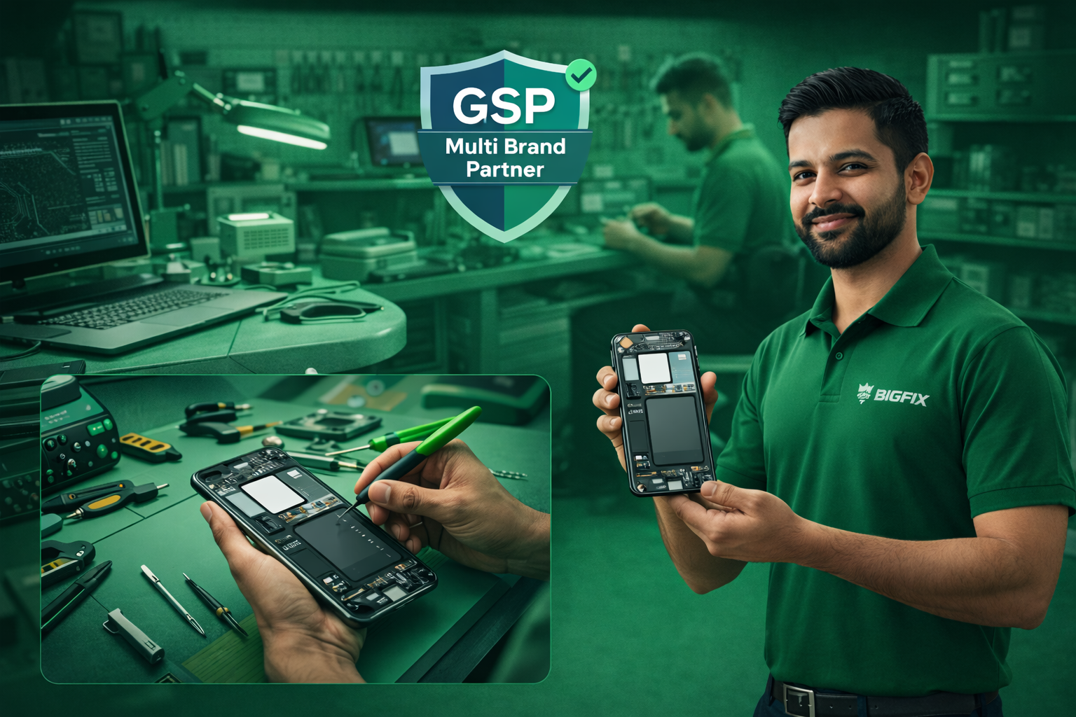 Bigfix GSP service center delivering repairs